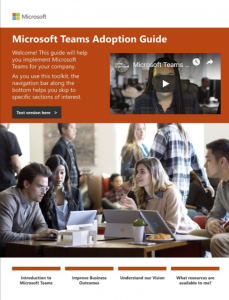 Microsoft Teams Adoption Guide Flipbook
